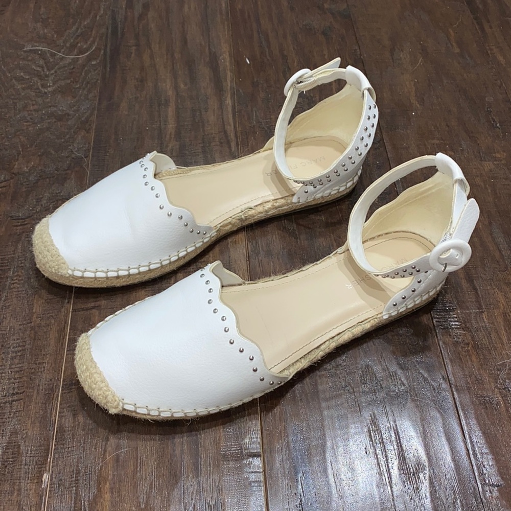 Marc Fisher leather espadrille flats